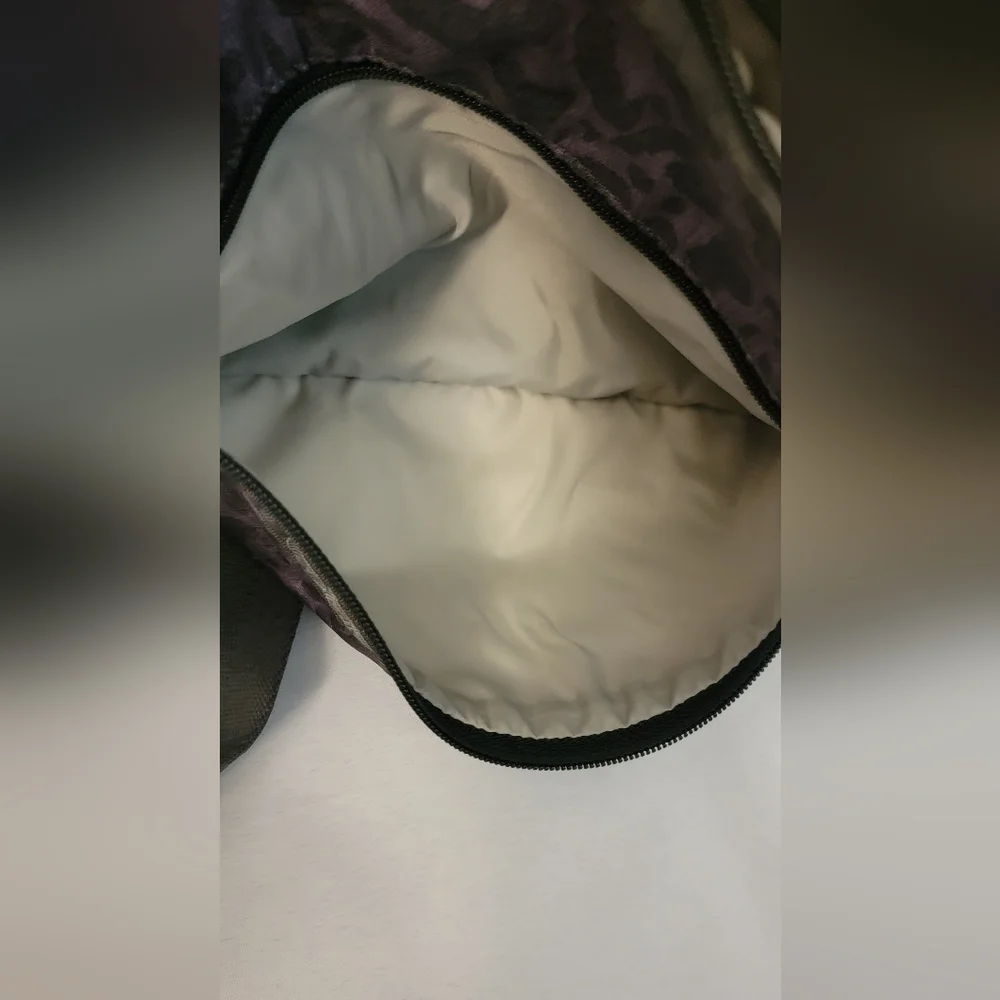 LeSportSac Purple & Black Animal Print Crossbody Bag - Picture 10 of 12